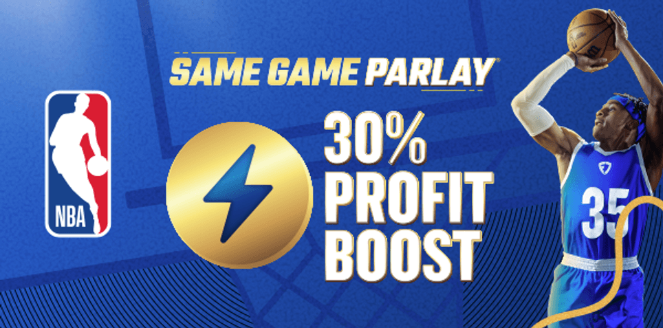 FanDuel NBA Promo: 30% Profit Boost on Same Game Parlay for Playoff Games on 5/3/24