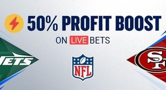 FanDuel NFL Promo Offer: 50% Profit Boost for Live Bets on Jets vs. 49ers 9/9/24