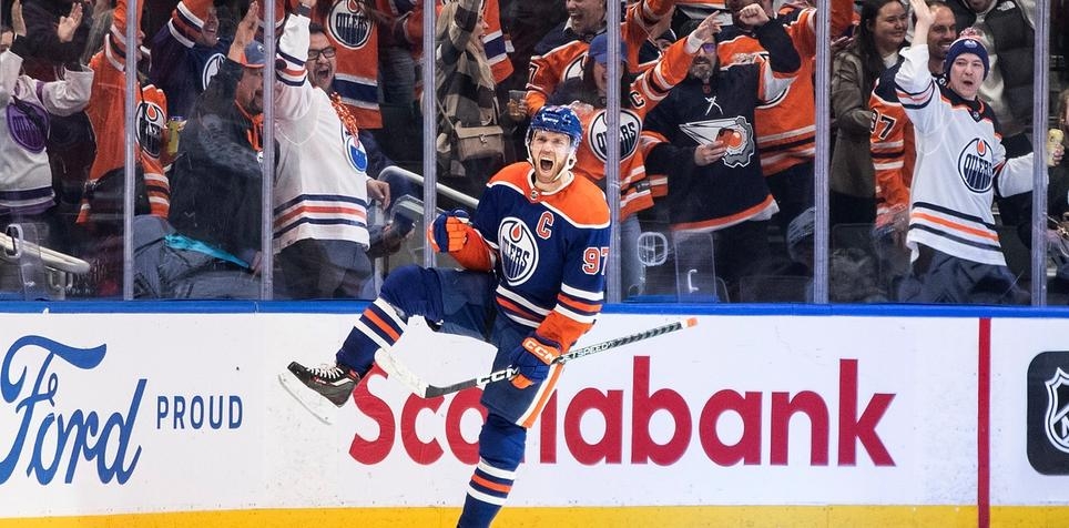 Connor McDavid is on track for one of the best NHL seasons of all time