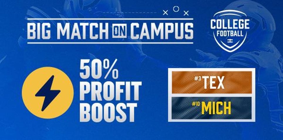 FanDuel NCAAF Promo Offer: 50% Profit Boost for Texas vs. Michigan 9/7/24