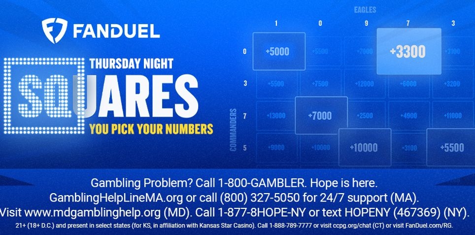 How to Bet Thursday Night Football Squares at FanDuel