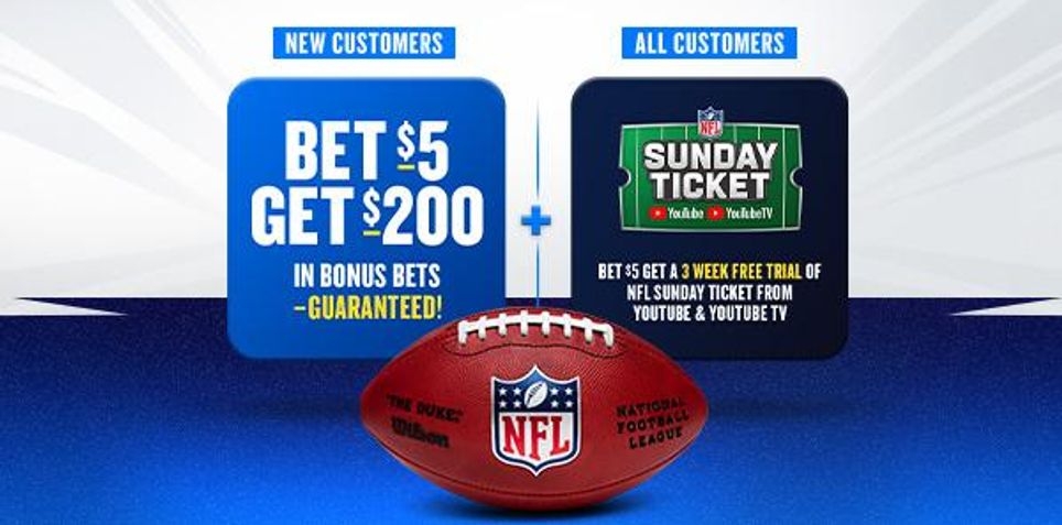 FanDuel Promo for New Customers: Bet $5+, Get $200 Bonus Bets & NFL Sunday Ticket