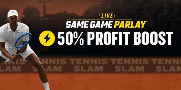 French Open 50% Live Same Game Parlay Profit Boost