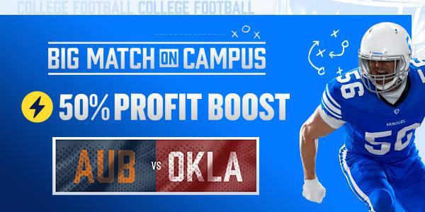 College Football BMOC 50% PBT - Auburn @ Oklahoma