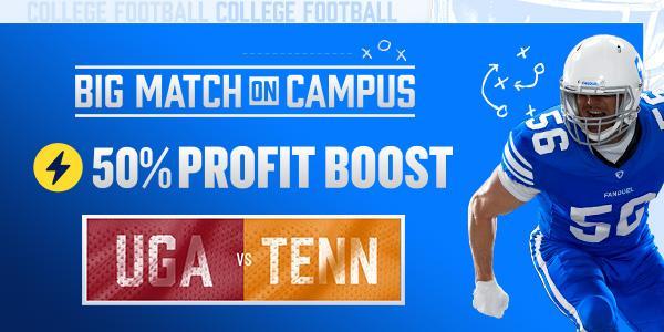 College Football BMOC 50% PBT - Georgia @ Tennessee