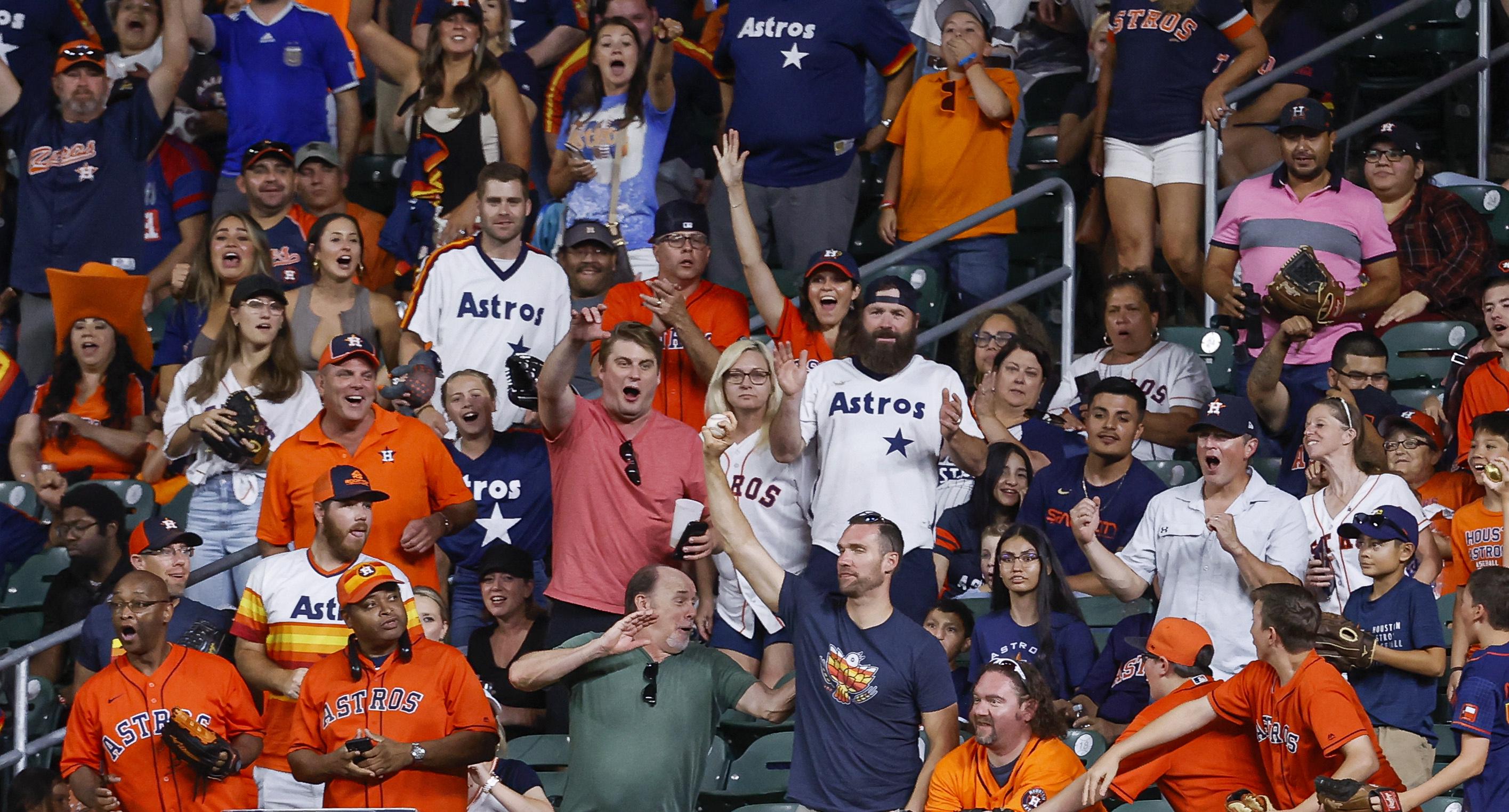 Astros Fan Gets Big Reward for Catching J.J. Matijevic's First