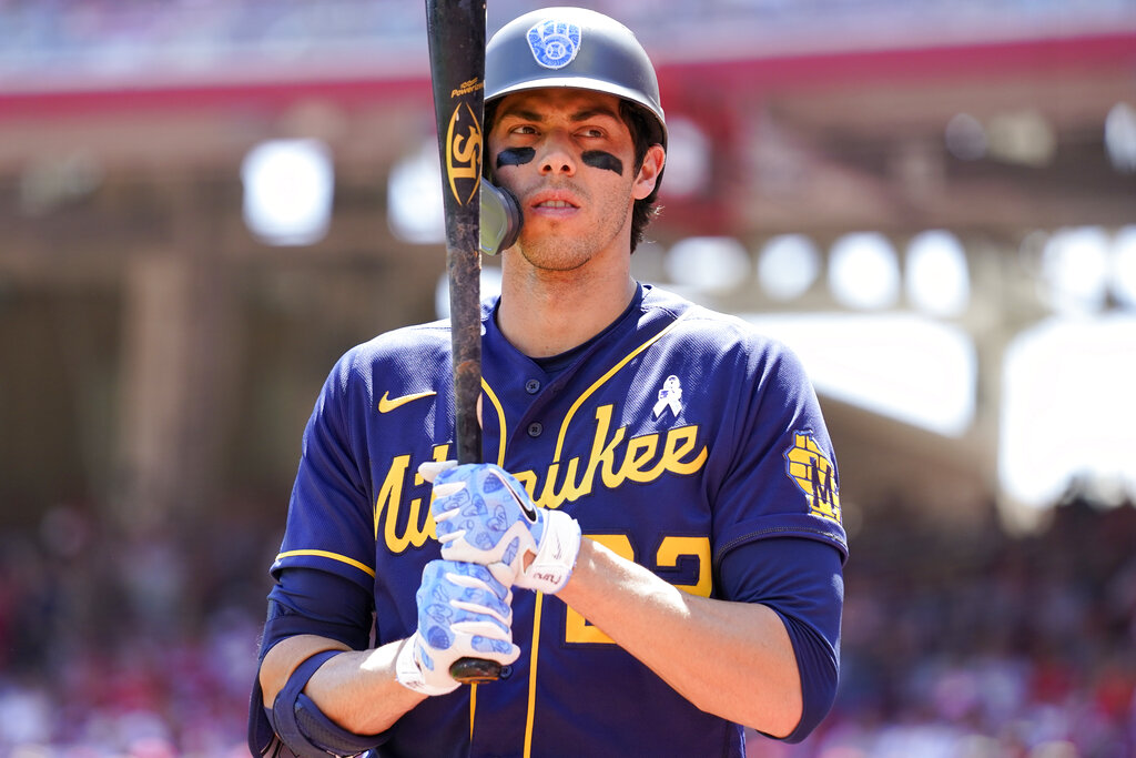 Christian Yelich rests during All-Star break